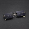 New Men's Rectangle Rimless Fashion Sunglasses - SunglassesMart