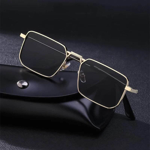 Benjamin Rectangle Retro Sunglasses - SunglassesMart