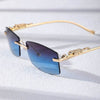 Rimless Rectangle Sunglasses - SunglassesMart