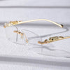Rimless Rectangle Sunglasses - SunglassesMart