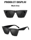 New Square Black Cat Eye Sunglasses Woman - SunglassesMart