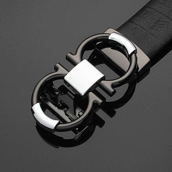 GG Buckle Designer Genuine Leather Belt For Men - SunglassesMart