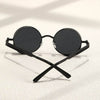 Steampunk Men Retro Round Sunglasses - SunglassesMart