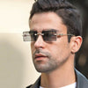 New Men's Rectangle Rimless Fashion Sunglasses - SunglassesMart