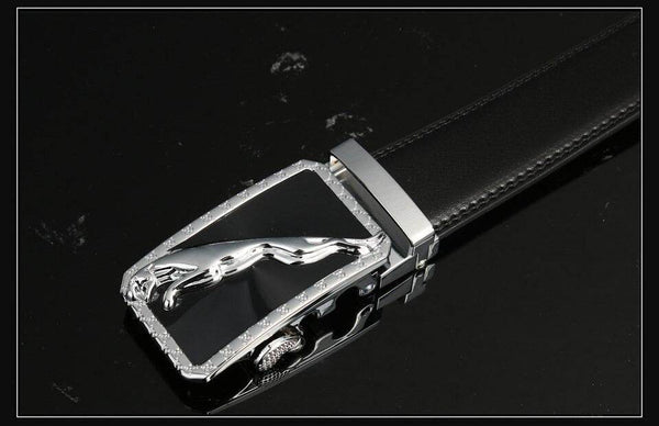 Automatic Buckle Leather Belt - SunglassesMart