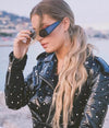 Rectangle Women Fashion Retro Mirror Sunglasses - SunglassesMart