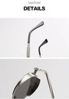 Steampunk Men Retro Round Sunglasses - SunglassesMart