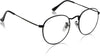 Round UV400 Black Eyeglasses - SunglassesMart