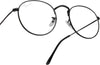 Round UV400 Black Eyeglasses - SunglassesMart