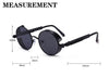 Steampunk Men Retro Round Sunglasses - SunglassesMart