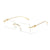 New Men's Rectangle Rimless Fashion Sunglasses - SunglassesMart