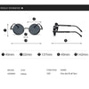 Steampunk Round Metal Sunglasses - SunglassesMart